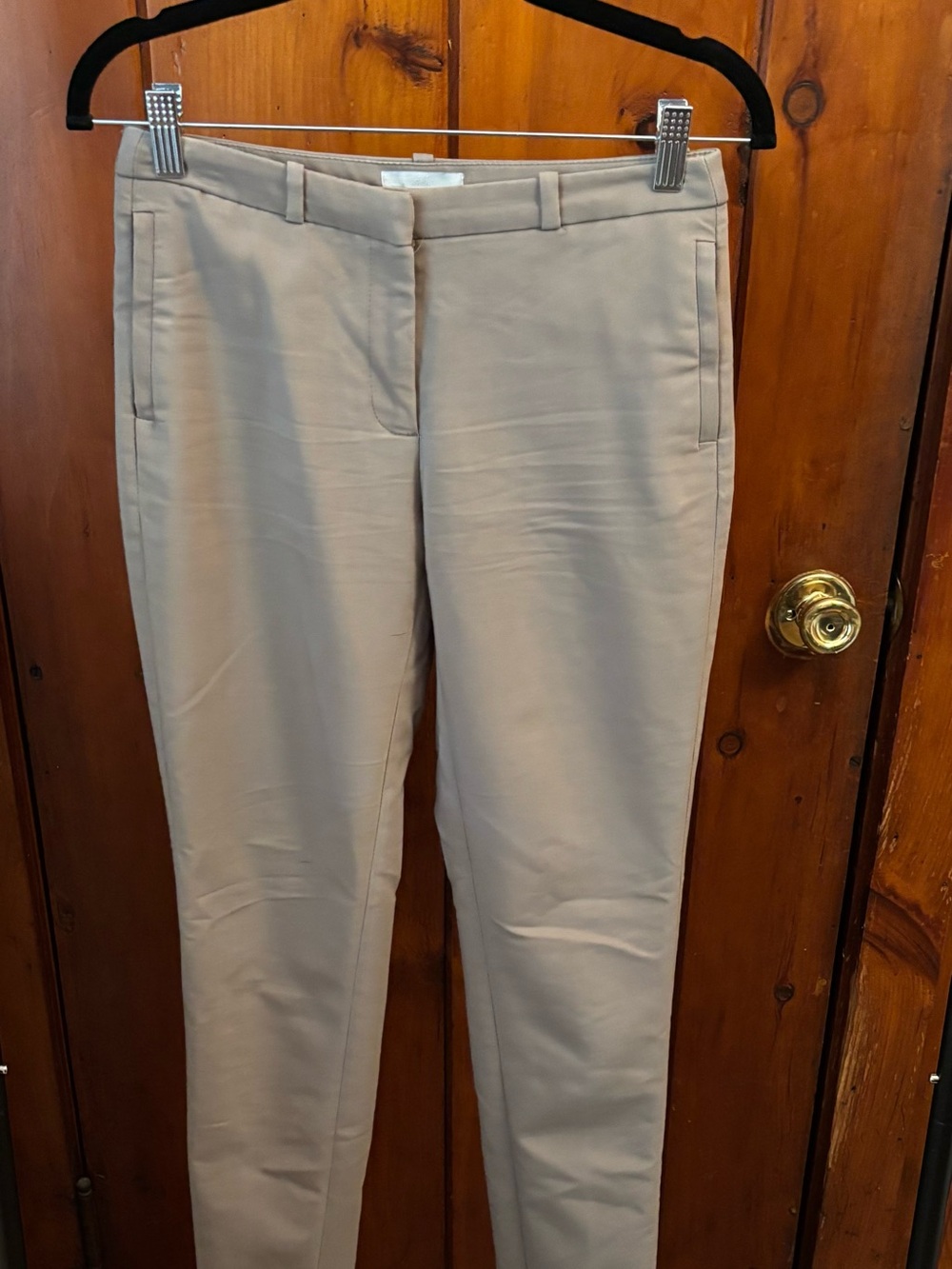 H&M Light Beige Ponte Slim Work Pants